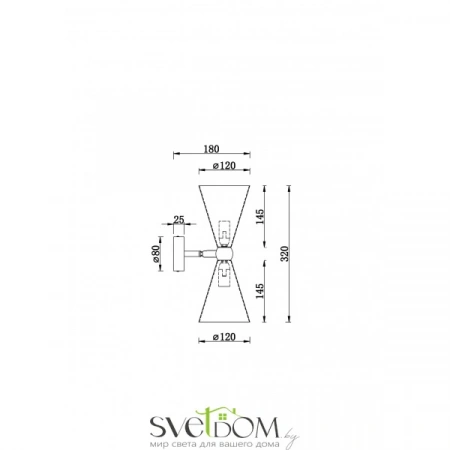 Настенные светильники MOD108WL-02WG Maytoni | Svetdom.by