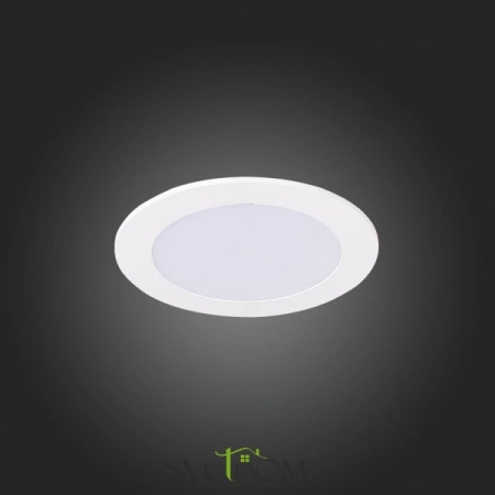 ST209.538.06 Св-к встр. Белый LED 1*6W 3000K 330Lm Ra80 110° IP20 D120xH8 90-265V Встраиваемые светильники ST LUCE