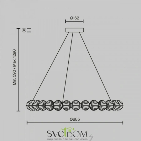 Подвесные светильники Maytoni MOD555PL-L30CH4K от Магазина Svetdom.by