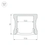 Профиль с экраном ALU-SLIM-H15-2000 ANOD+FROST Arlight 018246 Arlight