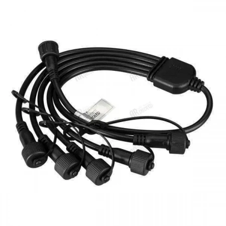 ARLIGHT Коннектор питания ARD-CLASSIC-SYNC-RGB Black (230V, 5 ports) (Ardecoled, Закрытый)