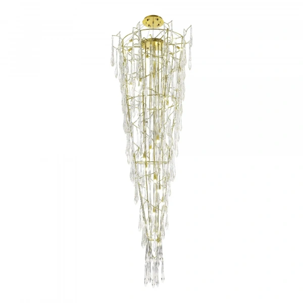 SL1660.203.25 Светильник подвесной ST-Luce Шампань/Шампань, Прозрачный G9 25*5W 4000K TEARDROPS