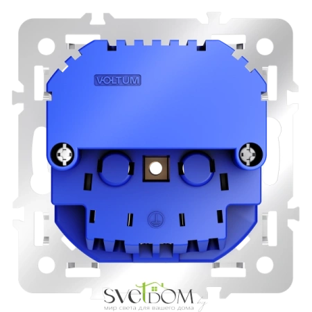 Розетки электрические с заземлением и шторками Voltum S70 VLS0404M Voltum VLS0404M