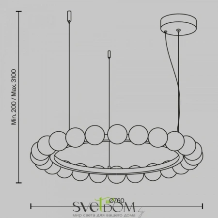 Подвесные светильники Maytoni MOD331PL-L42BS3K от Магазина Svetdom.by