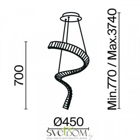 Подвесные светильники Maytoni P097PL-L48BS3K от Магазина Svetdom.by