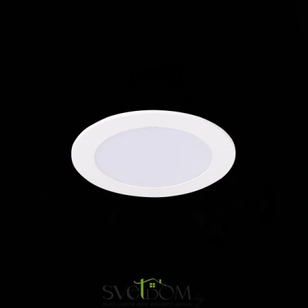 ST209.538.06 Св-к встр. Белый LED 1*6W 3000K 330Lm Ra80 110° IP20 D120xH8 90-265V Встраиваемые светильники ST LUCE