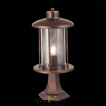 SL080.405.01 Светильник уличный наземный ST-Luce Темный кофе/Прозрачный, Темный кофе E27 1*60W LASTERO ST LUCE