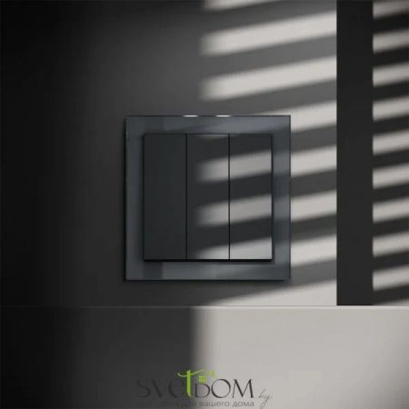 Выключатель трехклавишный Voltum S70 VLS030107  VLS030107 Voltum