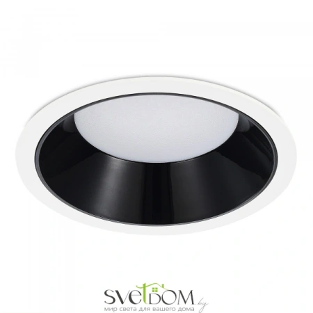 ST755.448.18 Св-к встр. Черный LED 1*18W 4000K 1 620Lm Ra80 120° IP20 D160xH60 100-240V Встраиваемые светильники ST LUCE