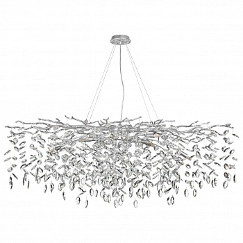 4970/14 HALL ODL24 523 матов.серебристый/алюмин./хрусталь Люстра G9 14*40W DELICA