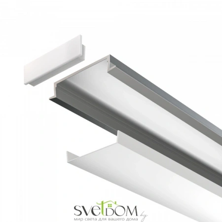 Алюминиевый профиль встраиваемый 30x6 ALM003S-2M