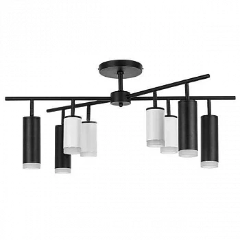 Lightstar LR7283648740 Люстра RULLO 8х50W GU10 ЧЕРНЫЙ/БЕЛЫЙ (571728+214436-4+214487-4+202430-8)