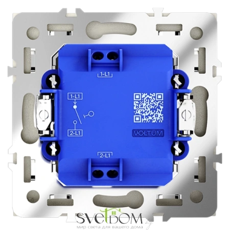Выключатель одноклавишный Voltum S70 VLS010105  Voltum VLS010105
