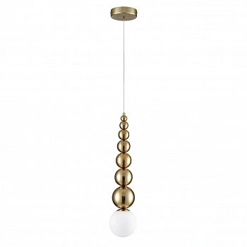 8087/1A MODERNI LN25 302 золото/белый, металл/стекло Подвесной светильник G9 1*20W 220V SOLIDA