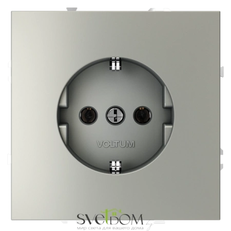 Розетки электрические с заземлением Voltum S70 VLS040105  Voltum VLS040105