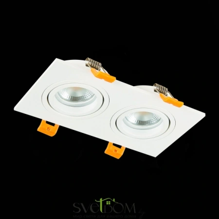ST251.508.02 Св-к встр. Белый GU10 2*50W  IP20 L170xW92xH27 220V Без ламп Встраиваемые светильники ST LUCE