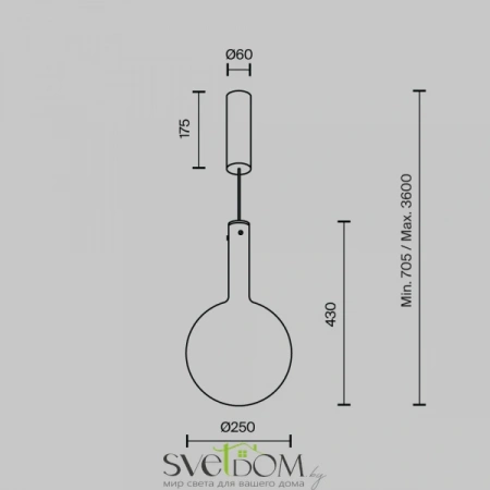 Подвесные светильники Maytoni MOD182PL-L6B3K от Магазина Svetdom.by