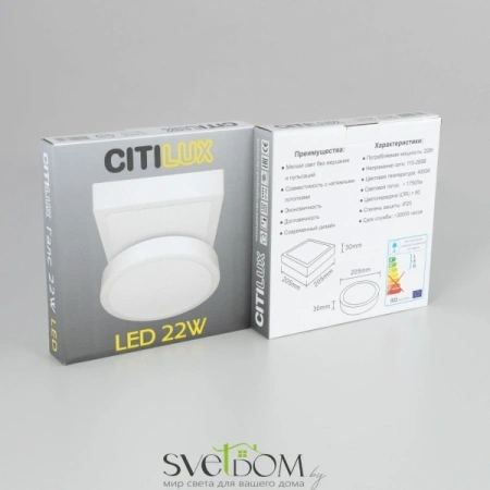 Citilux Галс CL55K22N Светильник накладной светодиодный CITILUX