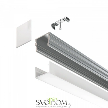 Алюминиевый профиль накладной 21x21 ALM007S-2M