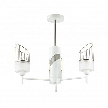 3737/3C MODERNI LN19 184 матовый никель, белый Люстра потолочная E14 3*60W 220V INNA