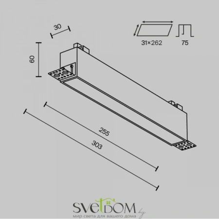 Встраиваемые светильники Maytoni DL066-20W3-6K-TRS-W от Магазина Svetdom.by