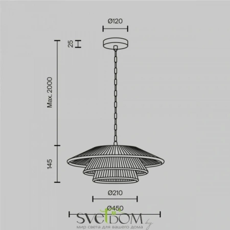 Подвесные светильники Maytoni MOD394PL-01BS от Магазина Svetdom.by