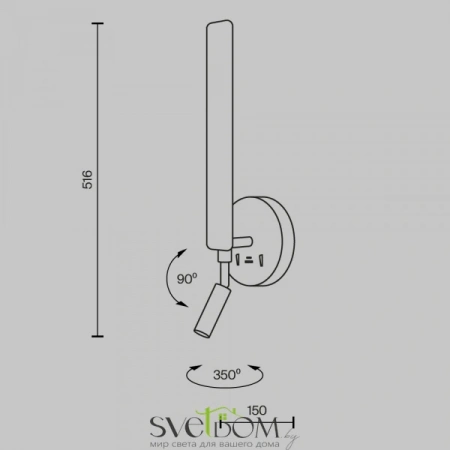 Настенные светильники MOD214WL-L8B3K1 Maytoni | Svetdom.by