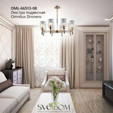 Люстры подвесныеOML-66513-08 Omnilux | Svetdom.by
