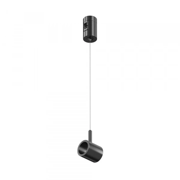 Коннектор с тросовым подвесом Tau в шинопровод Flarity черный