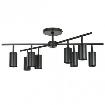 Lightstar LR728378 Люстра RULLO 8х50W GU10 ЧЕРНЫЙ (571728+214437-8)
