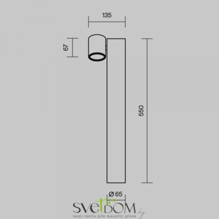Ландшафтный светильник Outdoor O010FL-01B Maytoni