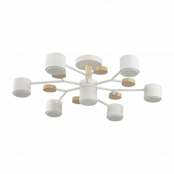 8195/7C COMFI LN25 262 белый, металл/дерево/пластик Потолочный светильник LED GX53 7*9W 220V RONDO