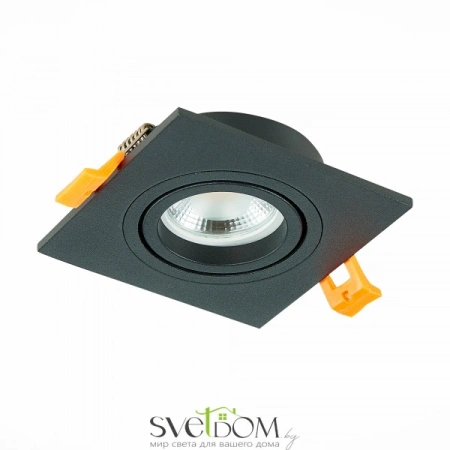 ST251.408.01 Св-к встр. Черный GU10 1*50W  IP20 L92xW92xH27 220V Без ламп Встраиваемые светильники ST LUCE