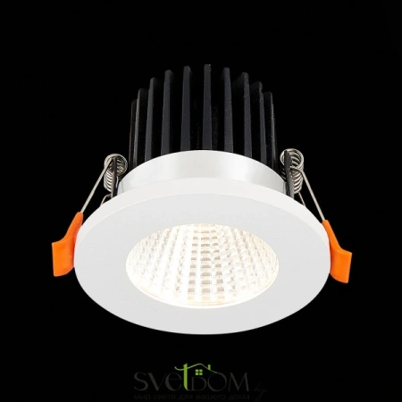 ST704.538.10 Св-к встр. Белый LED 1*10W 3000K 900Lm Ra>90 38° IP20 D80xH60 170-240V Встраиваемые светильники ST LUCE