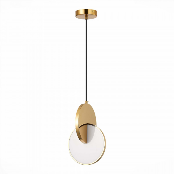 SL6107.213.01 Светильник подвесной ST-Luce Золотистый/Белый Золотистый LED 1*12W 3000K Eclisse