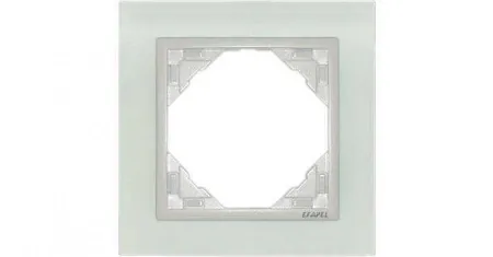 Одиночная рамка Logus90 Crystall Efapel 90910 TCG