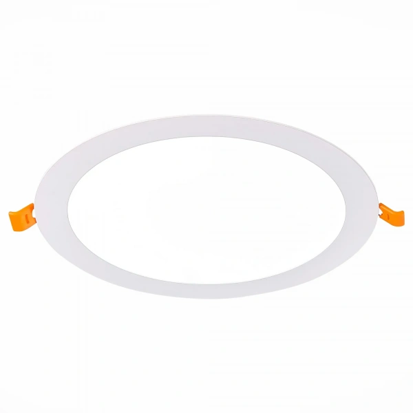 ST209.538.18 Св-к встр. Белый LED 1*18W 3000K 1 296Lm Ra80 110° IP20 D225xH8 90-265V Встраиваемые светильники