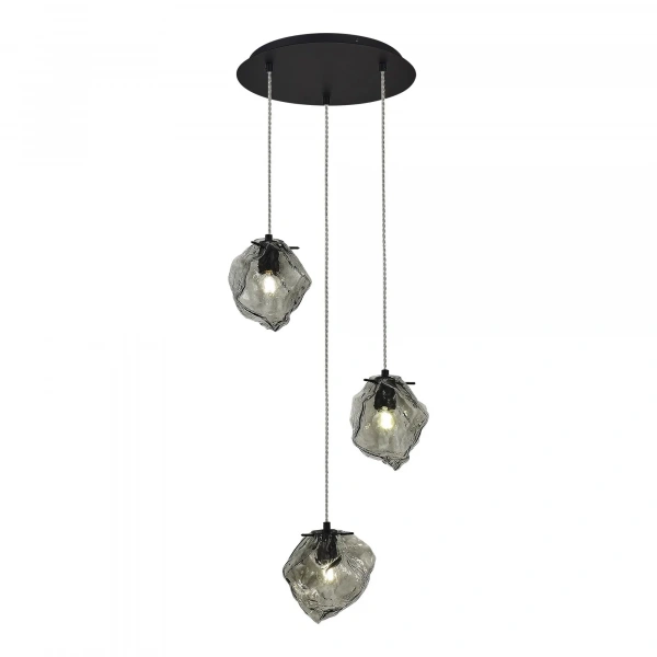 SL1175.403.03 Светильник подвесной ST-Luce Черный/Серо-зеленый E14 3*40W PORTICI