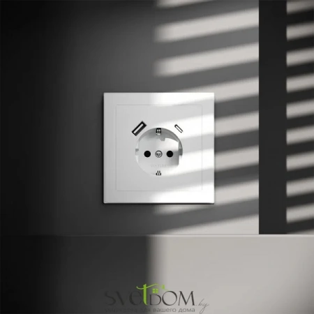 Розетка с USB, A+C Voltum S70 VLS040502  Voltum