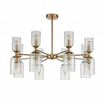 6586/16 MODERNI LN24 золото/прозрачный, металл/стекло Люстра подвесная E14 16*40W 220V KASSIA