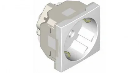 Розетка 2к+З  (45х45) - белая Efapel 45131 SBR