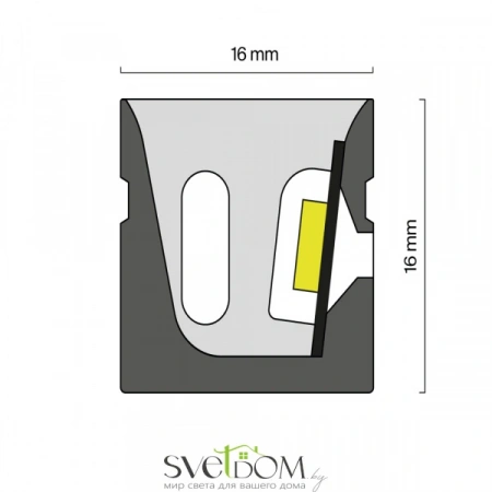 Гибкий неон с вертикальным изгибом позволяет создавать динамичные световые решения, огибая контуры в вертикальной плоскости. Мягкий рассеянный свет, направленный вверх, идеально подойдет для контурной подсветки потолков, ниш, элементов интерьера и фасадов | Svetdom.by
