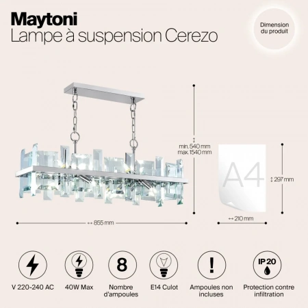 Подвесные светильники Maytoni MOD201PL-08N от Магазина Svetdom.by