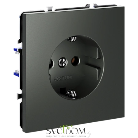 Розетки электрические с заземлением Voltum S70 VLS040106  Voltum VLS040106