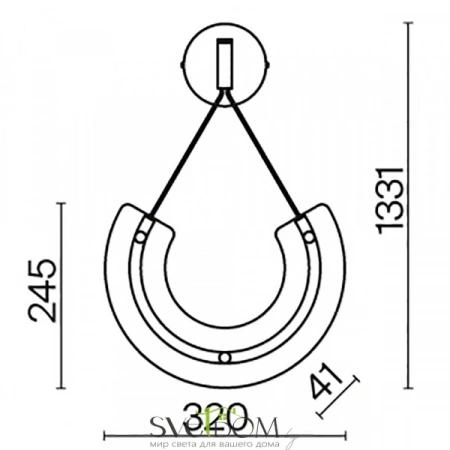 Настенные светильники P091WL-L18G3K1 Maytoni | Svetdom.by