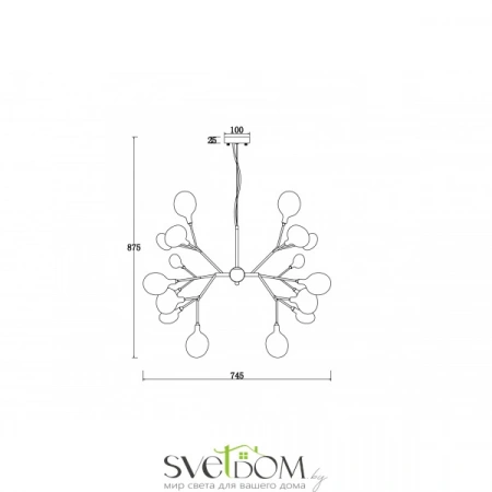 Подвесные светильники Freya FR5049PL-27B от Магазина Svetdom.by