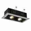 ST250.148.02 Св-к встр. Черный GU10 2*50W  L245xW126xH70 220V Без ламп Встраиваемые светильники ST LUCE