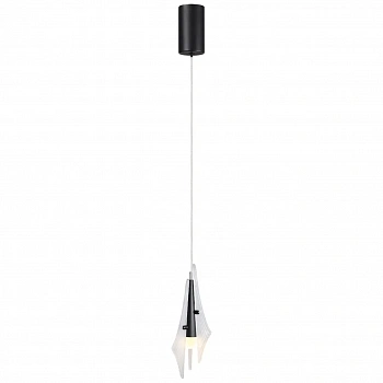 5442/6LA L-VISION ODL_EX26 черный/бел.матовый/металл/стекло/акрил Подвес LED 6W 3000K 633Лм AFALINA