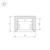 Профиль SL-MINI-8-H6-2000 ANOD BLACK Arlight 030522 Arlight