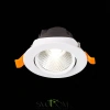 ST211.538.06.24 Св-к встр. Белый LED 1*6W 3000K 480Lm Ra80 24° IP20 D86xH50 220-240V Встраиваемые светильники ST LUCE